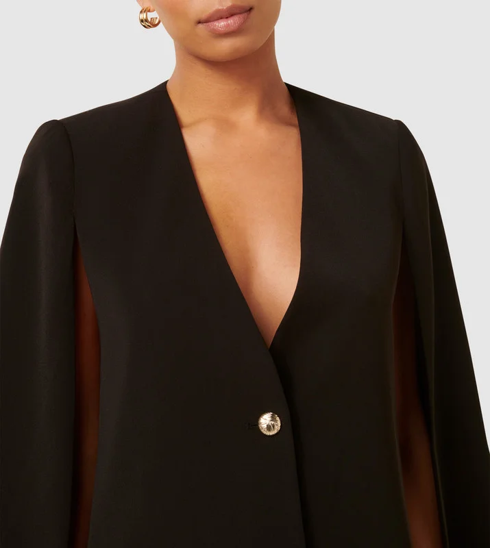 forever new  LARA Solid Cape Sleeves Blazer for Women | Best Price UAE